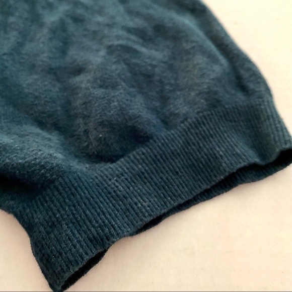 Worth Aqua Green Metallic Lace Ruffle Blouse Top M - Picture 8 of 9